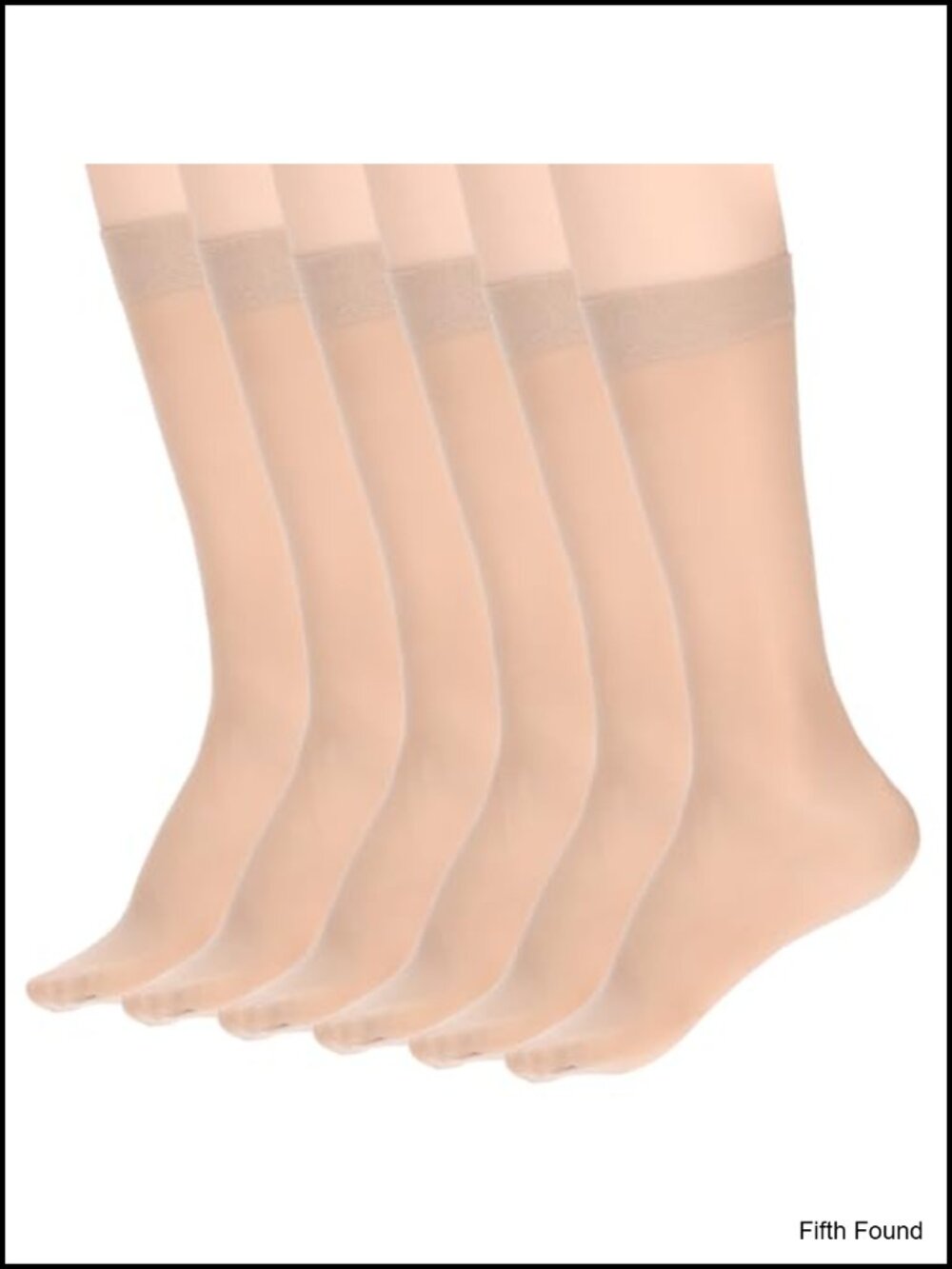Sheer Knee High Stocking Socks Reinforced Toes High Elasticity Nylons